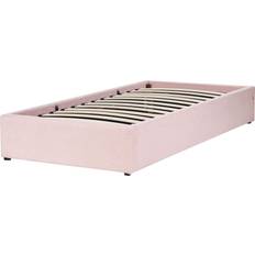 Beliani Ottoman Dinan 90 x 200 cm Pink Frame Bed