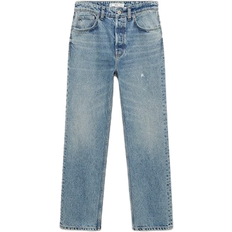 Mango Loose Boyfriend Style Jeans - Medium Blue