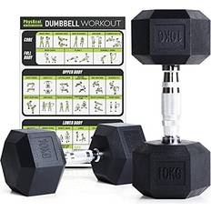 Hex Dumbbells Set 10kg Pair