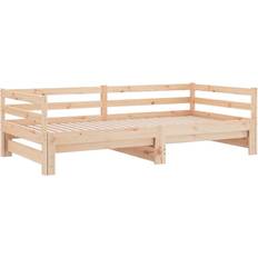 Rammemadrasser vidaXL Uttrekkbar Dagseng Uten Madrass 80x200 cm Rammemadrass