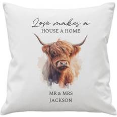 Personalised Highland Cow Cushion 4.8 x 4.6 x 0.1 cm