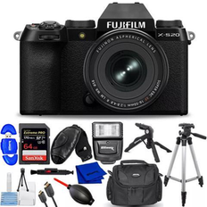 Digital Cameras Fujifilm X-S20 Mirrorless Camera with XF 16-50mm f/2.8-4.8 Lens (Black) Bundle