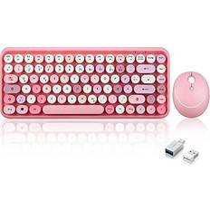 Perixx PERIDUO-713 Wireless Mini Keyboard and Mouse Desktop Set