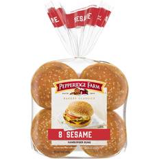 Vegetarian Crackers & Crispbreads Pepperidge Farm Sesame Topped Hamburger Buns 15oz 8pack