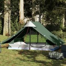 Berkfield Home Camping Tent 2-Person Green Waterproof One Size