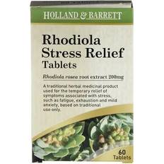 Holland & Barrett Rhodiola Stresslindring 200mg 60 Tablets 60 st