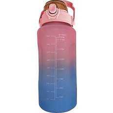 Epiq Motivationsflaske Rosa Lyseblå 2000ml Drikkedunk