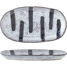 Bloomingville Black Ever Plates Set of 6 Pieces Dinner Plate