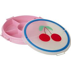 Rice Snackfad med 6 Rum Pink Serveringsbakke