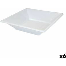 Hvite Tallerkensett Algon Lot D'Assiettes Réutilisables Blanc Plastique 36 Unités Tallerkensett