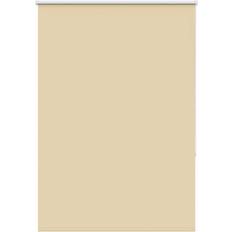 Solid Colours Roller Blinds vidaXL Roller Blind Blackout Beige 110x150 cm Fabric Width 105.7 cm Polyester