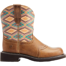 LWG (Leather Working Group) Riding Shoes Ariat Fatbaby Heritage Farrah - Coastal Tan/Blanket Print