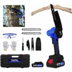 Briefness Mini Chainsaw 6 Inch Battery Powered Electric Chainsaw