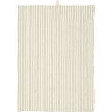 Ib Laursen Geschirrtuch Tilde mit Streifen 50 x 70 cm Grün Küchenhandtuch Natur (70x50cm)