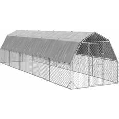 vidaXL Hönsgård med Tak 2,5 x 10 x 2,25 m