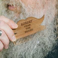 Beard Brushes on sale Firebox Personalised Beard Comb Brown