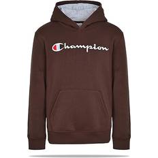 Boys Hoodies Champion Kid's Sweatshirt Fleece Pullover Hoodie - Coffee Bean