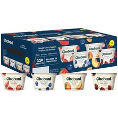Dairy Products Chobani Nonfat Greek Yogurt Fruit On The Bottom Variety Pack 84.7oz 12pcs