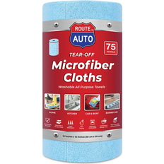 Car Wash Tools & Equipment Route Auto Tear-off Microfiber Cloth 12 x 12 in 75 ct