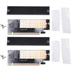 Spactz 2X M.2 NVMe SSD Adapter M2 to PCIe 3.0 X16