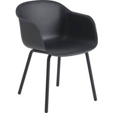 Muuto Fiber Outdoor Karmstol Anthracite Black