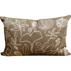 Fine Little Day Hemtextil Fine Little Day Botanic Kuddfodral 38x58 cm Green-yellow Kuddöverdrag Grön