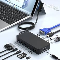 Yeemie Pro Surface Dock Triple Display 4K HDMI +VGA