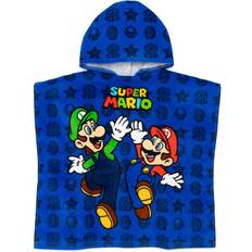 Blue Baby Towels Super Mario Super Mario Hooded Towel Blue