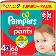 Pampers Baby Dry Nappy Pants Size 4+