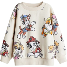 98/104 Collegepaidat H&M Oversized Sweatshirt With Print - Cream/Paw Patrol (1117459041)