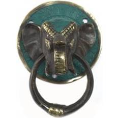 Door Knockers Ancient Wisdom Brass Door Knocker Elephants Head