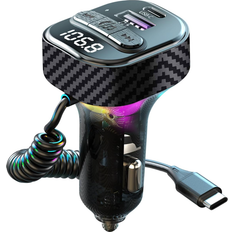 FM Transmitters Chronus Bluetooth 5.3 FM Car Adapter
