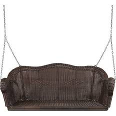 Brown Canopy Porch Swings Northlight Hand Woven Resin Wicker Porch Swing