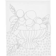Black Canvas Creativ Company Colour-in Canvas Fruit Bowl 24 x 30 cm 1 pc