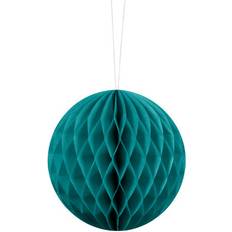 Honeycombbollar PartyDeco Honeycomb Boll Dekoration 10 cm Pastell Lagunblå