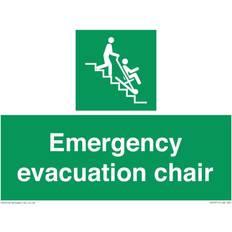 Viking Signs Emergency Evacuation Chair Sign 200x150 mm