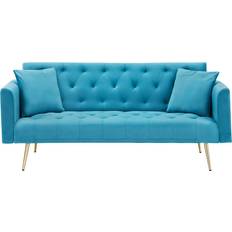 Ebern Designs W112484009 Baby Blue Sofa 19" 3 Seater