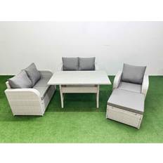 Garden & Outdoor Furniture Fimous High Back Poly Rattan Garden Furniture Outdoor Lounge Set