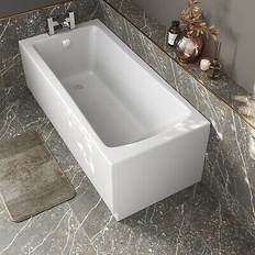 Affine Single Ended Wide Square Bath 1600 x 700 mm