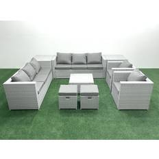 Garden & Outdoor Furniture Fimous Rattan Sofa Garden Furniture 2 Side Tables Outdoor Lounge Set