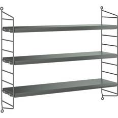 String Pocket Dark Grey Wall Shelf