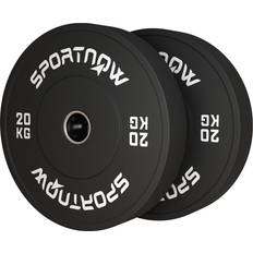 Viktskivor 2 x 20 kg Gummi Svart