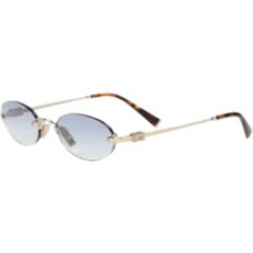 Miu Miu Men Sunglasses Miu Miu Stylish Eye Catching Pale Gold