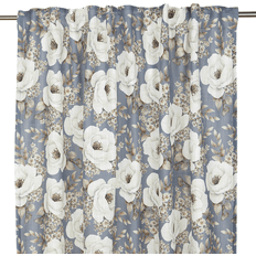Blåa Gardinlängder Fondaco Cornelia Blå 135 x 250 cm 2-Pack