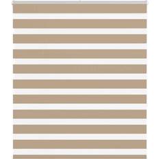 Gardiner & Tilbehør vidaXL Zebragardin Sandbrun 125x150 cm 120,9 cm Polyester