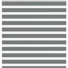 Gardiner & Tilbehør vidaXL Zebragardin Mørkegrå 145x150 cm Polyester