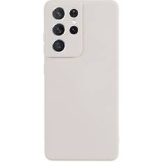 Samsung Galaxy S21 Ultra Mobilskal Eiderwood Samsung Galaxy S21 Ultra Fodrat Flexibelt Plast Skal Beige