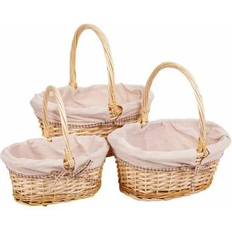 Vita Korgar Alexandra House Living Wicker Natural/White Korg 41cm 3st