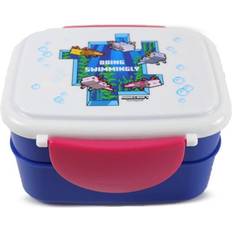 Lunch Boxes Puckator Minecraft Axolotl Clip Lock Stacked Bento Lunch Box