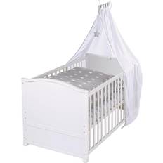 Sänghimlar Spjälsängar Barnrum Roba Complete Bed Set Little Stars 79x140cm